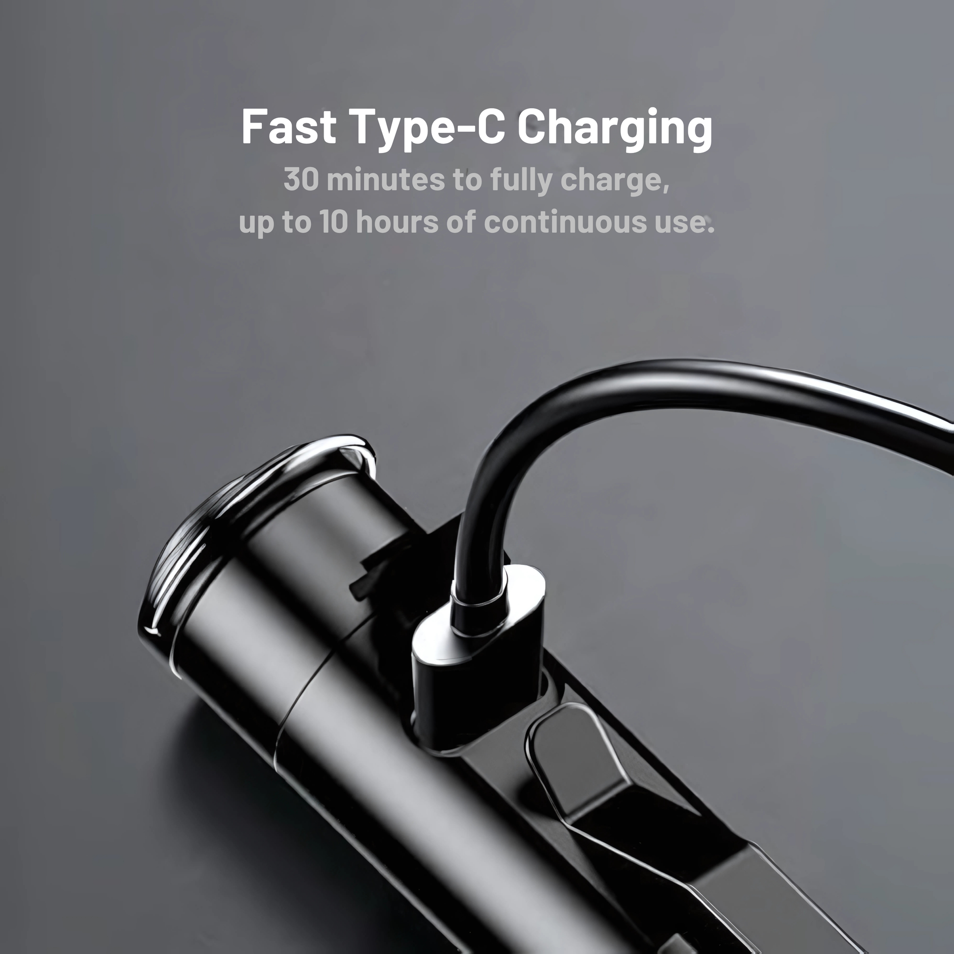 Fast Type-C charging cable with text on a dark background Taclite mini