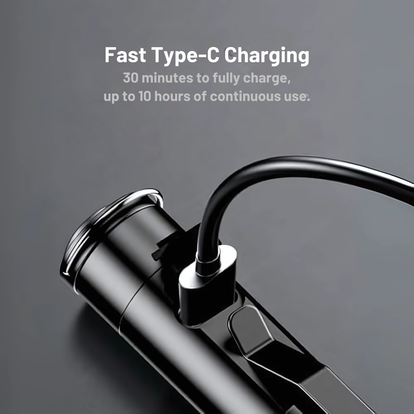 Fast Type-C charging cable with text on a dark background Taclite mini