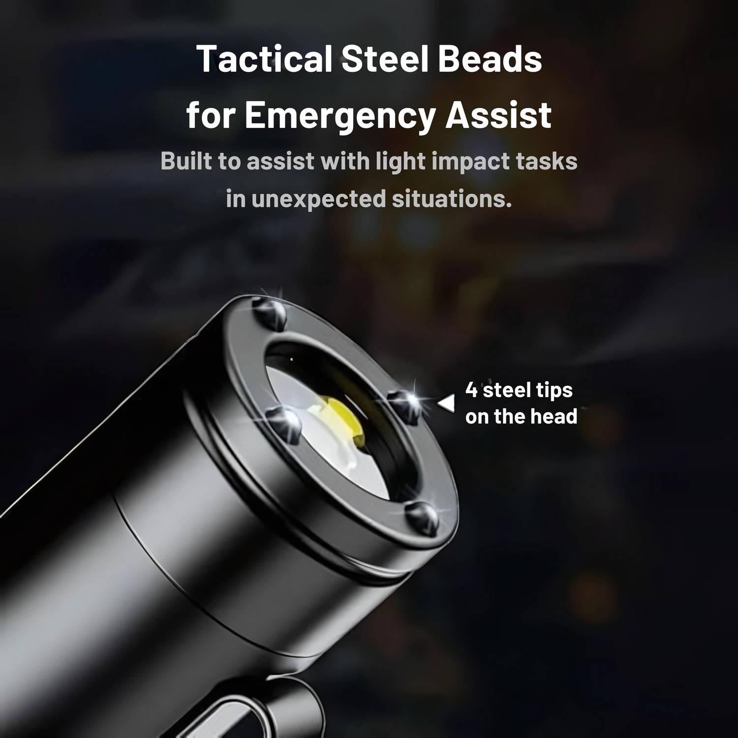 Tactical steel beads for emergency assist 